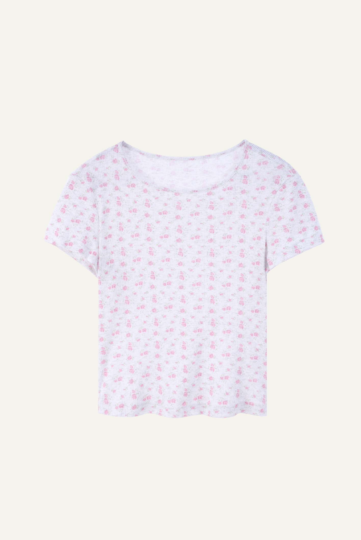 DEERTRIP | Peach Milk | Relaxed Floral Set