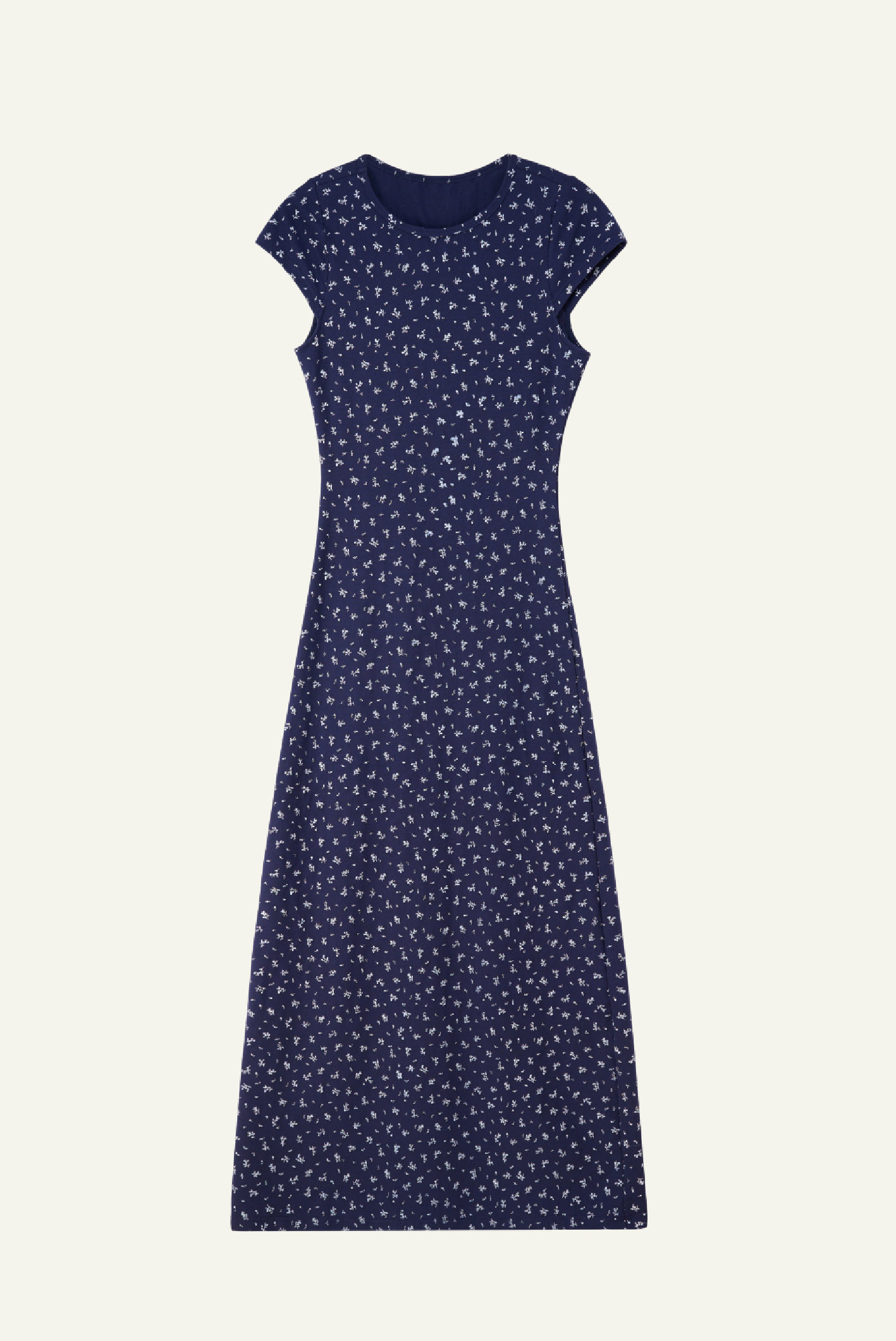 DEERTRIP | Vintage Floral | Round Neck Maxi Dress