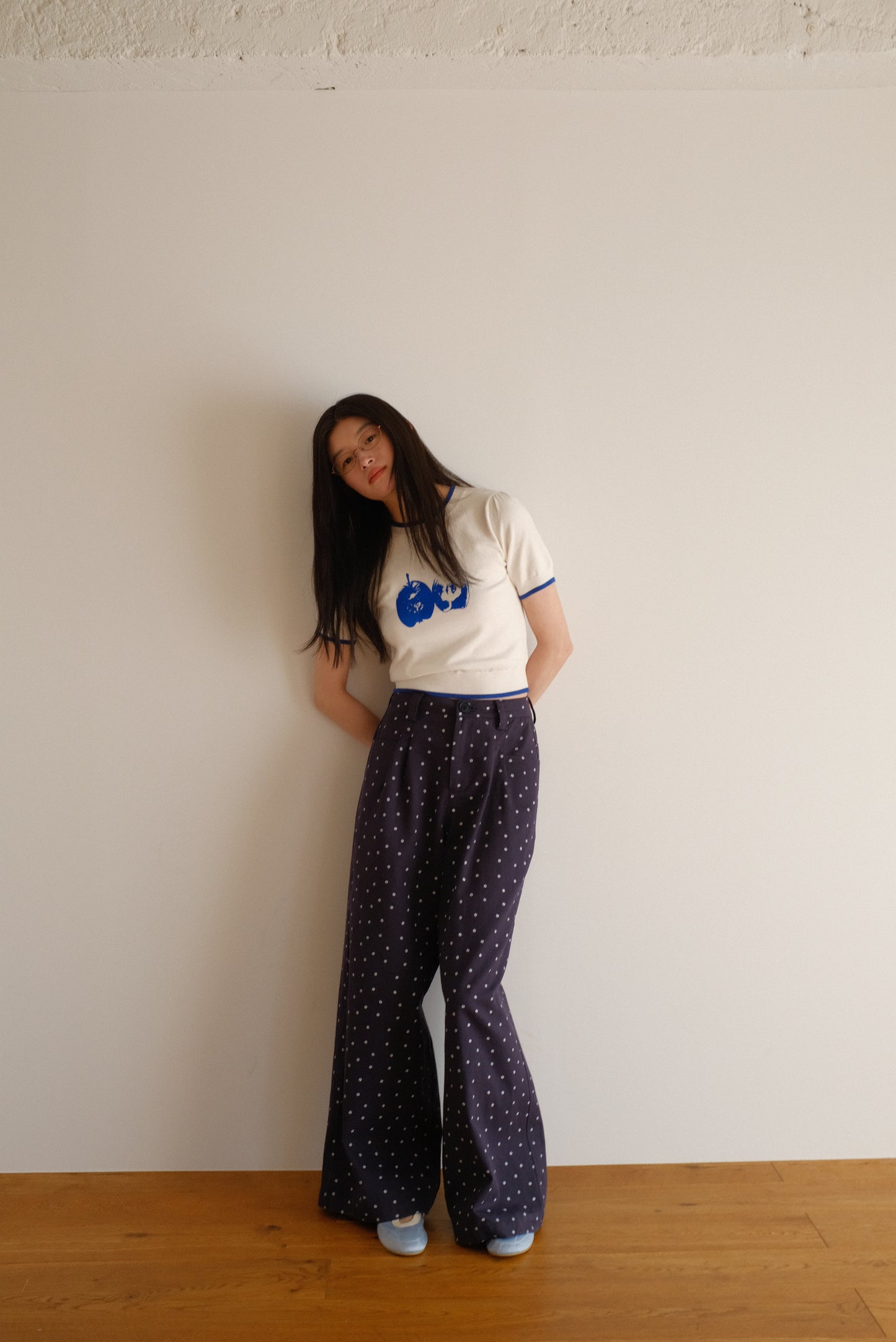 DEERTRIP | Polka Retro | Wide Leg Pants