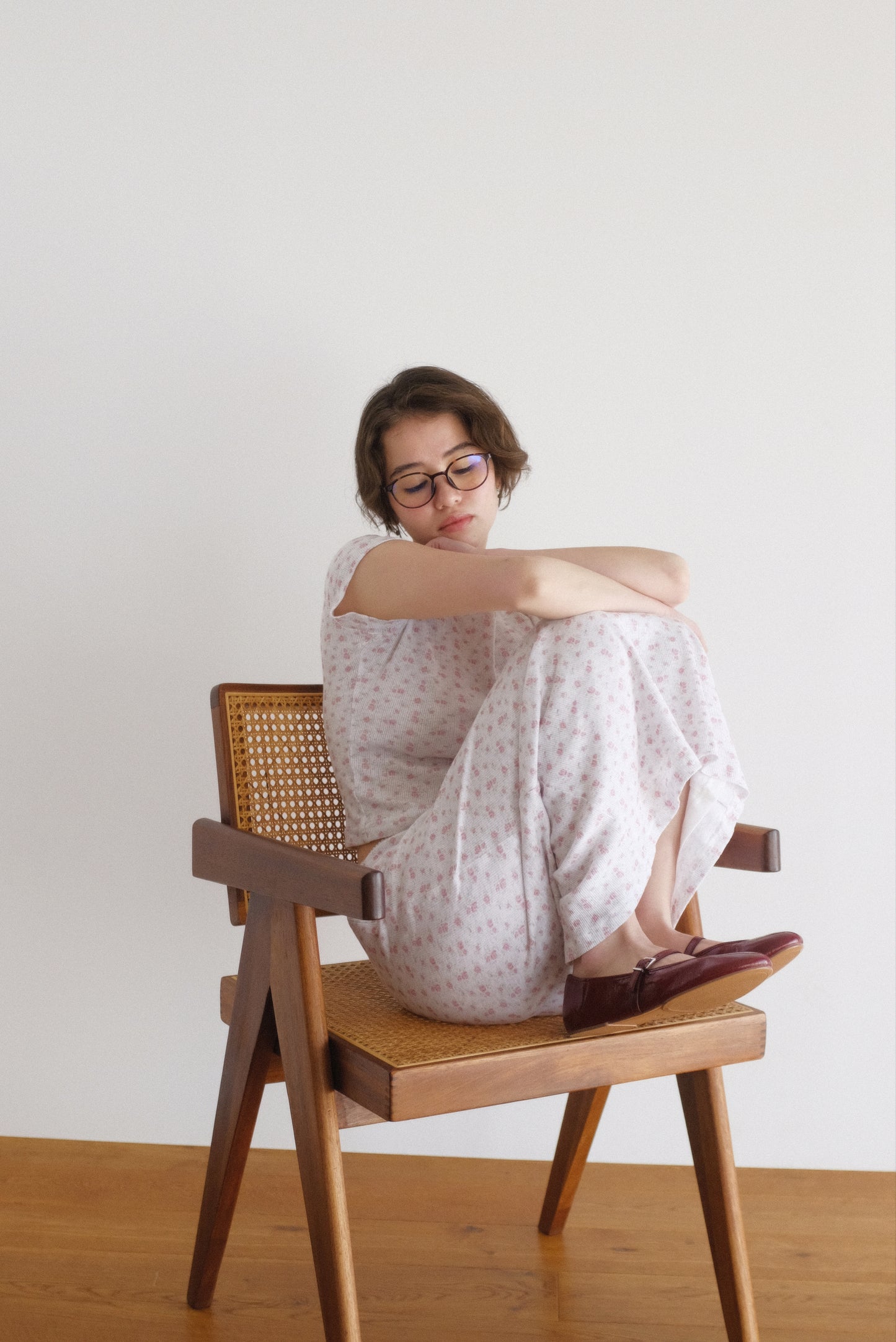 DEERTRIP | Peach Milk | Relaxed Floral Set