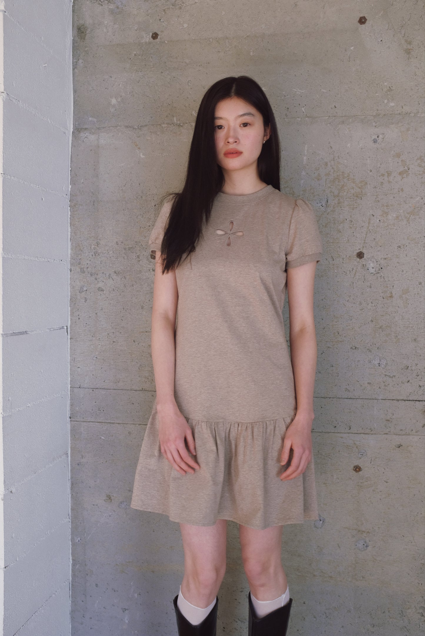 DEERTRIP | Embroidered Bloom | Stretch Fit Dress