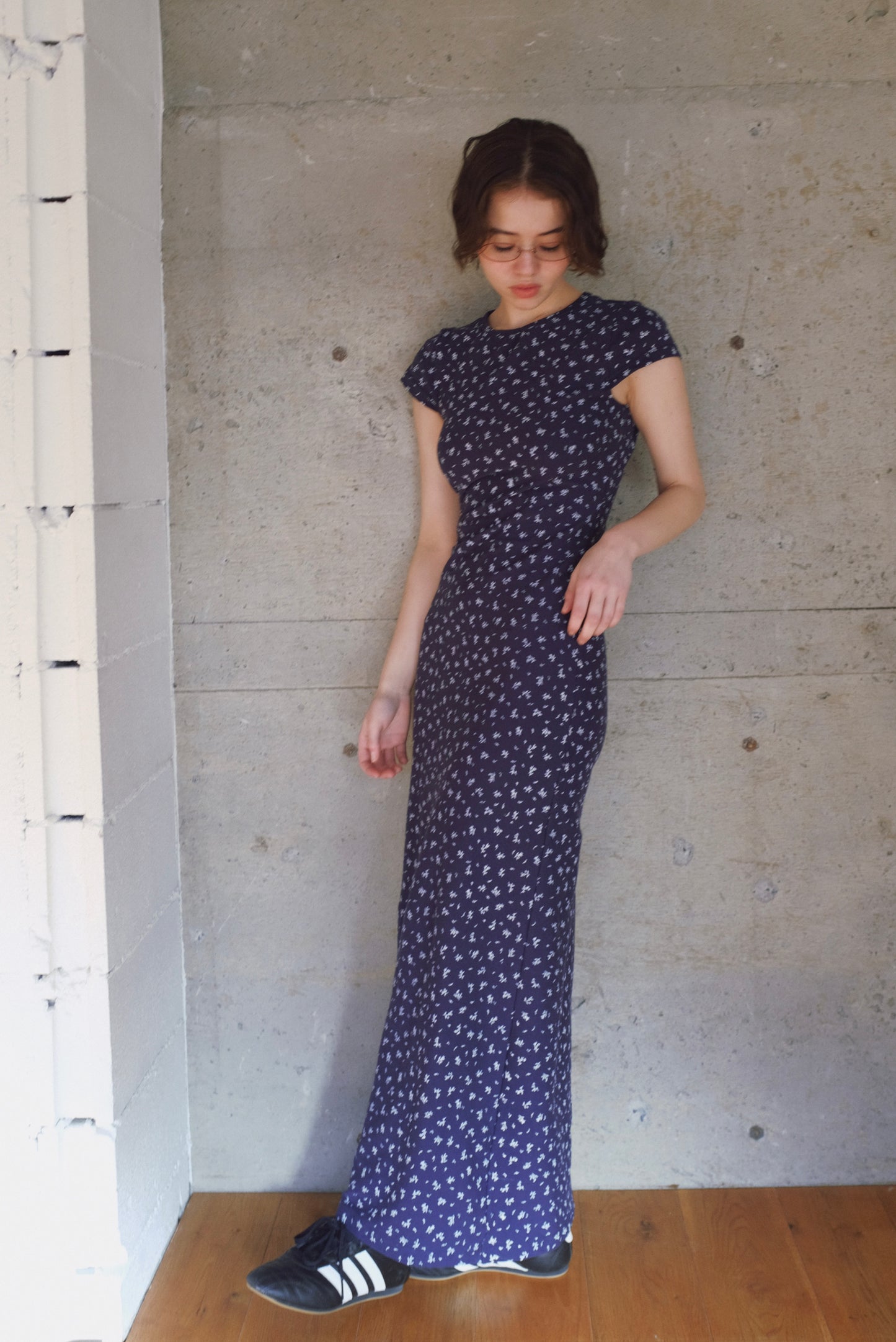 DEERTRIP | Vintage Floral | Round Neck Maxi Dress