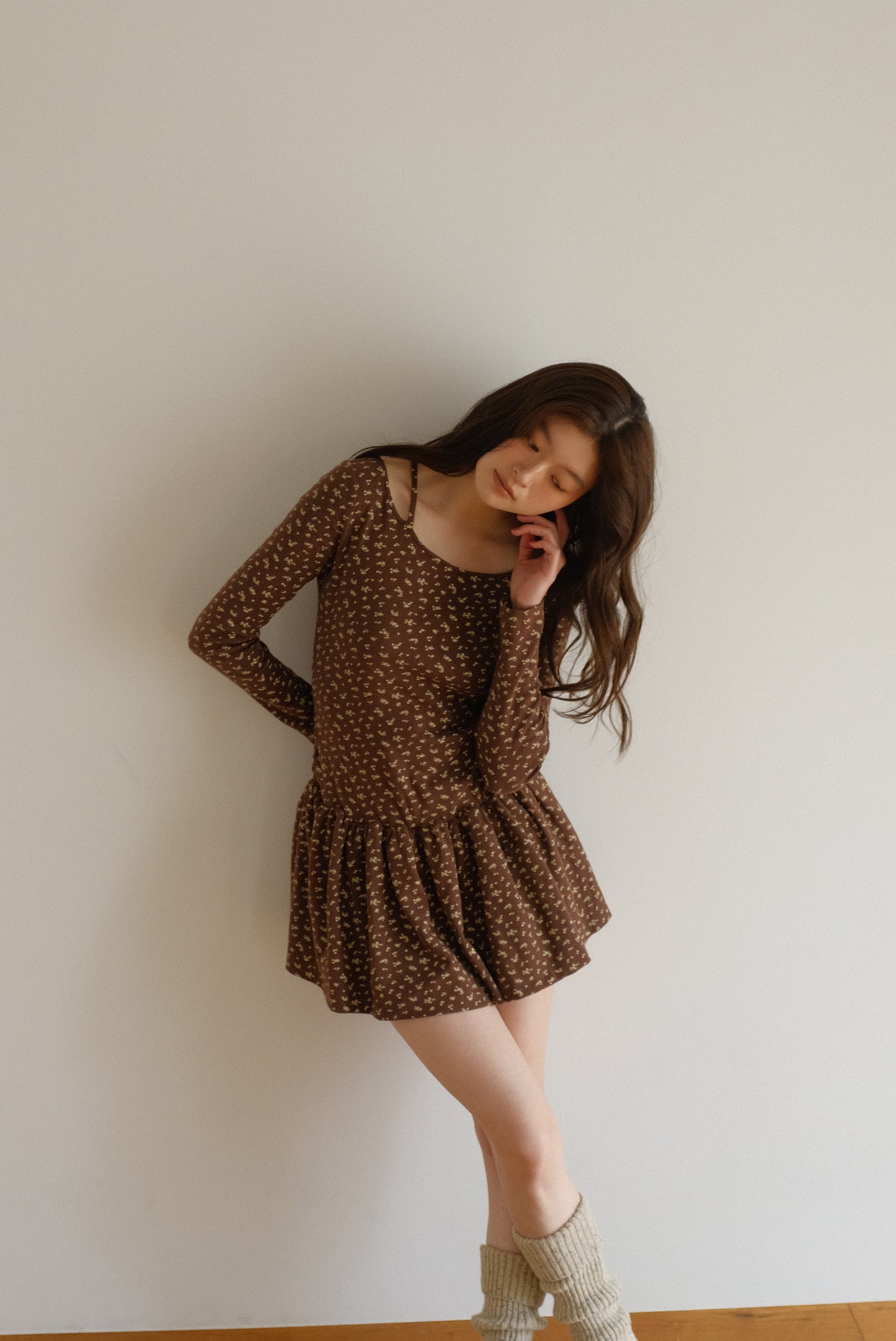 DEERTRIP | Asymmetric Bloom | Fit & Flare Dress