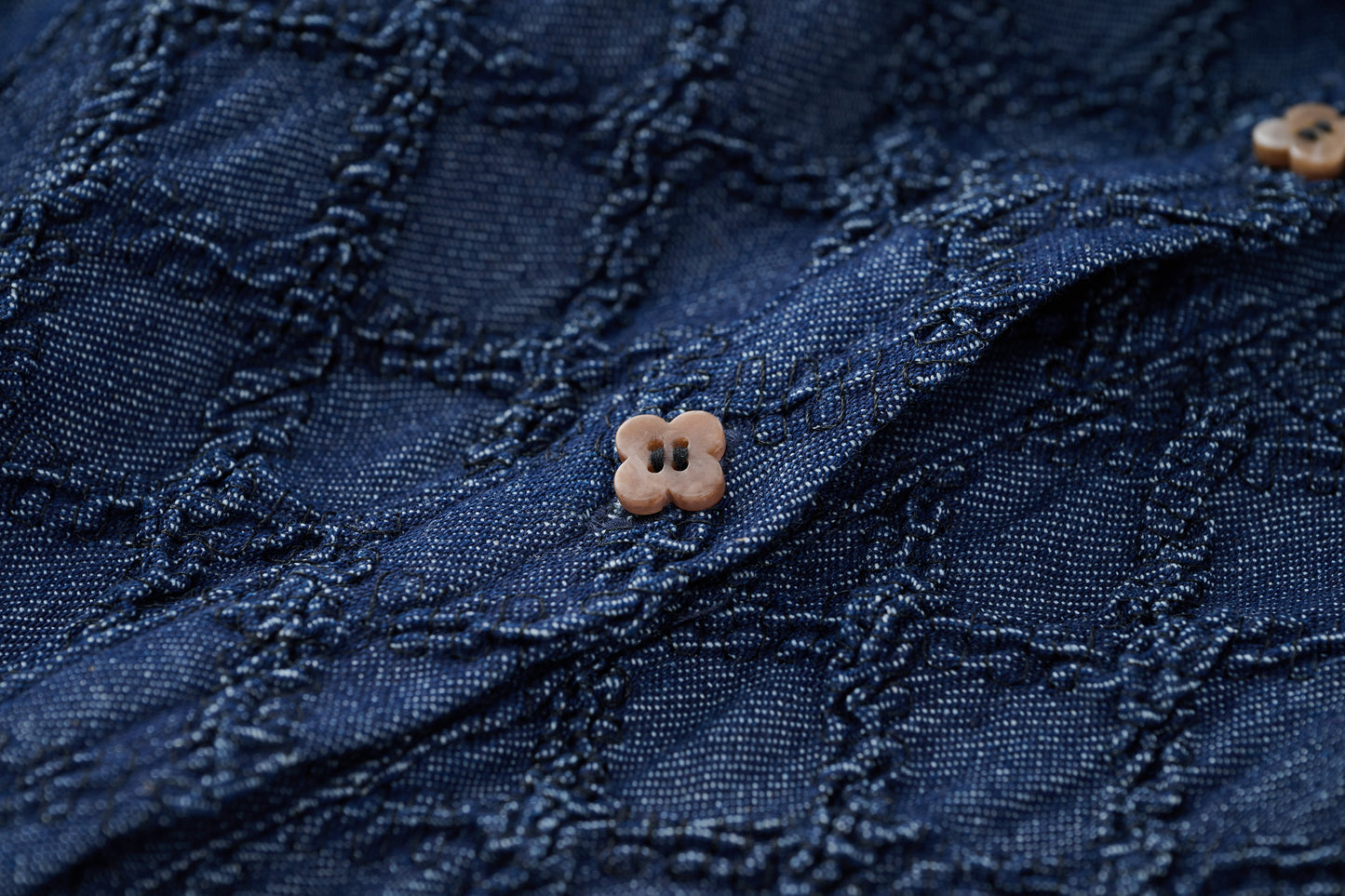 DEERTRIP | Denim Crush | Textured Crop Tee