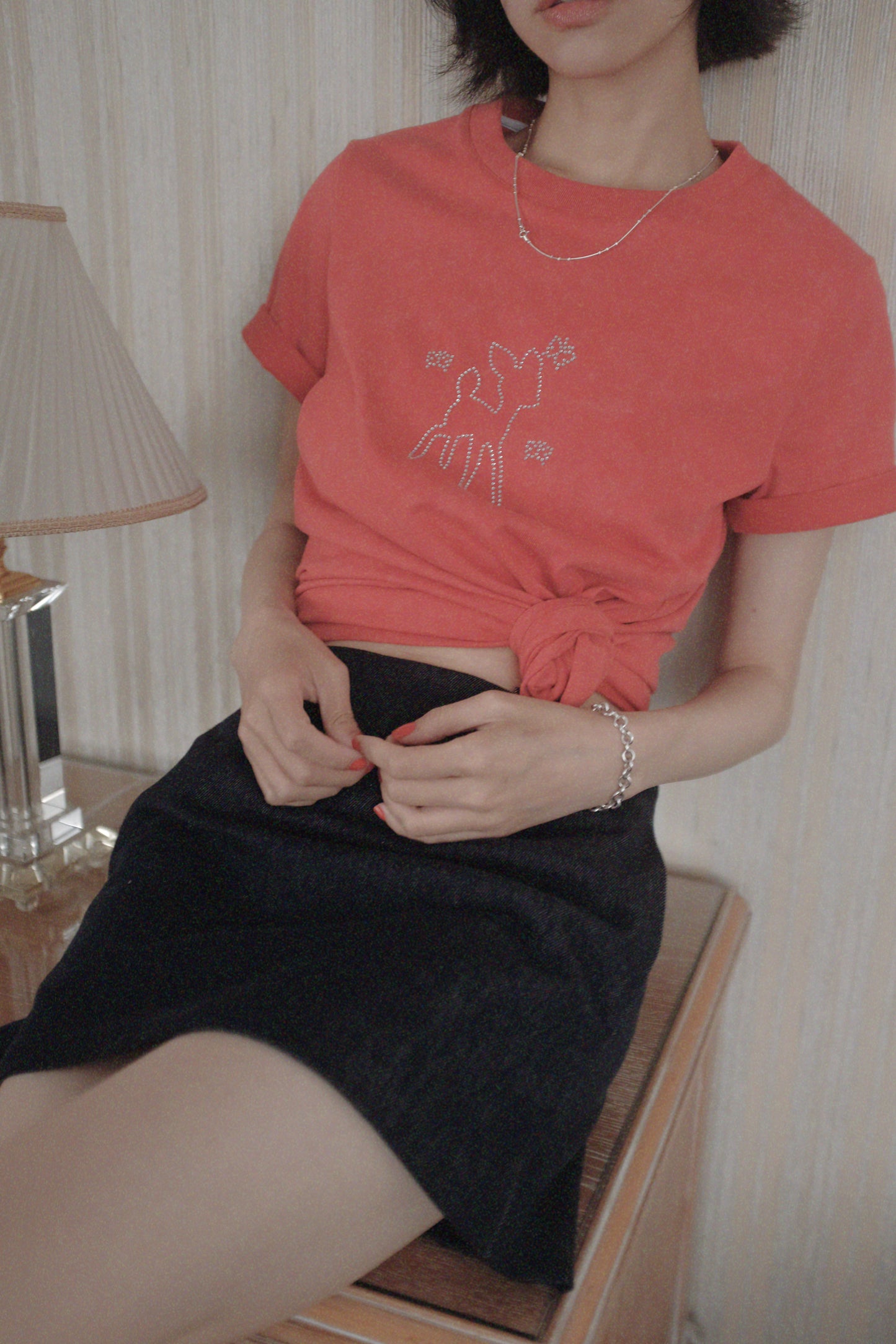DEERTRIP | Raw Denim | Classic A-line Mini Skirt