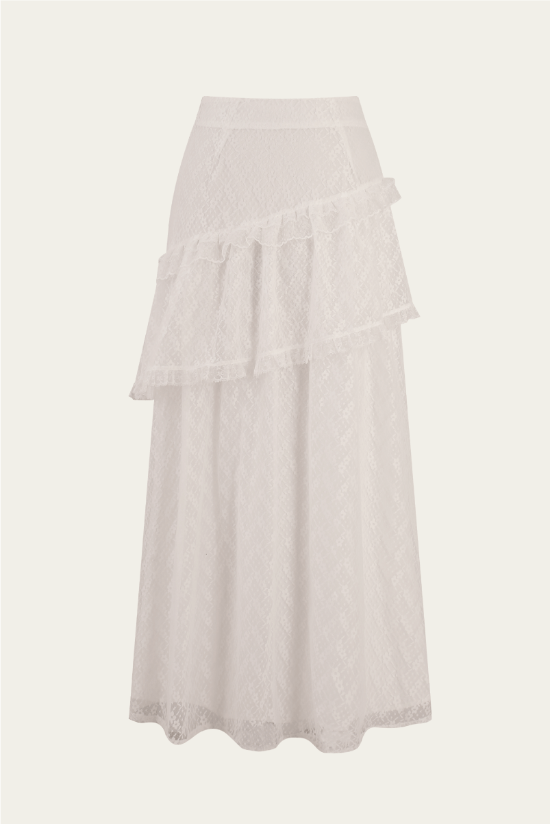 DEERTRIP | Ballet Reverie | Vintage Lace A-line Skirt