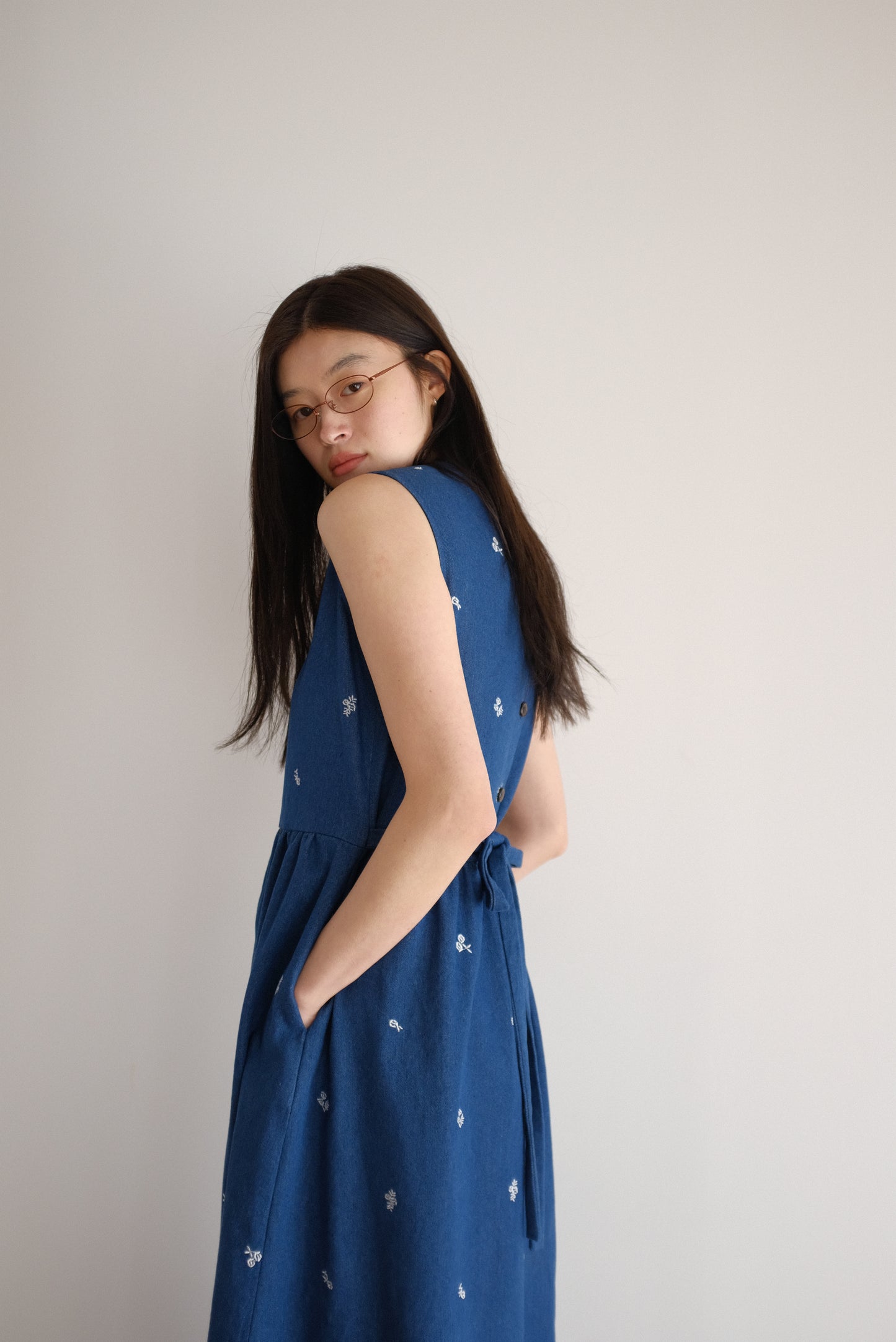 DEERTRIP | Tokyo Vintage | Sleeveless Denim Shift Dress