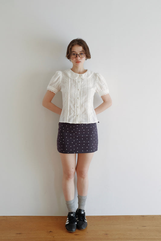 DEERTRIP | Cream Soda | Vintage Lace Smock Dress