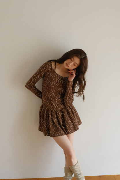 DEERTRIP | Asymmetric Bloom | Fit & Flare Dress