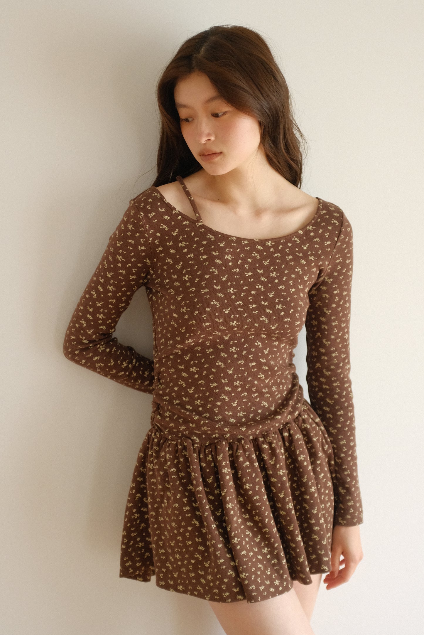 DEERTRIP | Asymmetric Bloom | Fit & Flare Dress