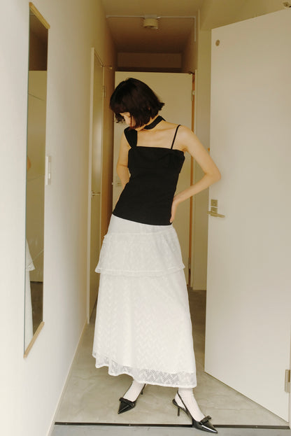 DEERTRIP | Ballet Reverie | Vintage Lace A-line Skirt