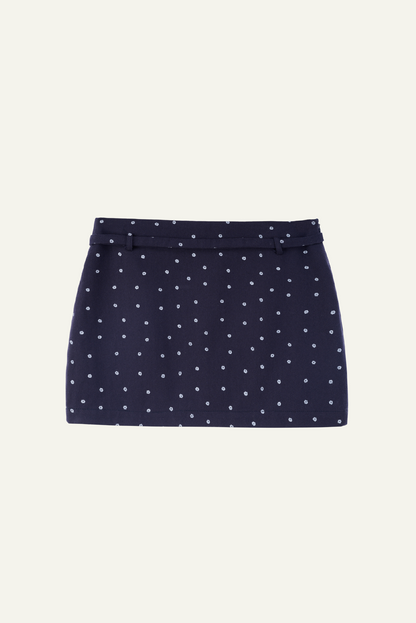 DEERTRIP | Retro Polka | Low-Waist A-line Skirt